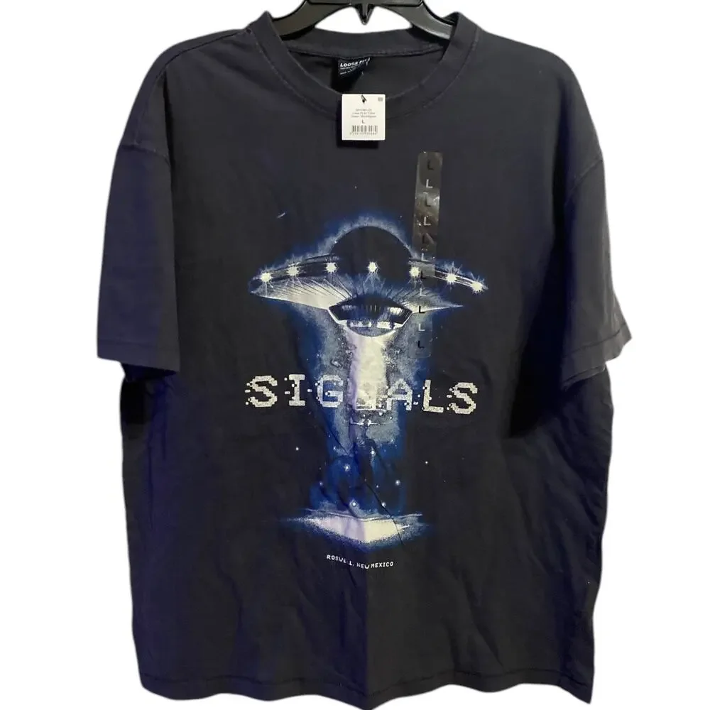 NWT Cotton On Signals Short Sleeve Loose Fit Graphic T-Shirt Large